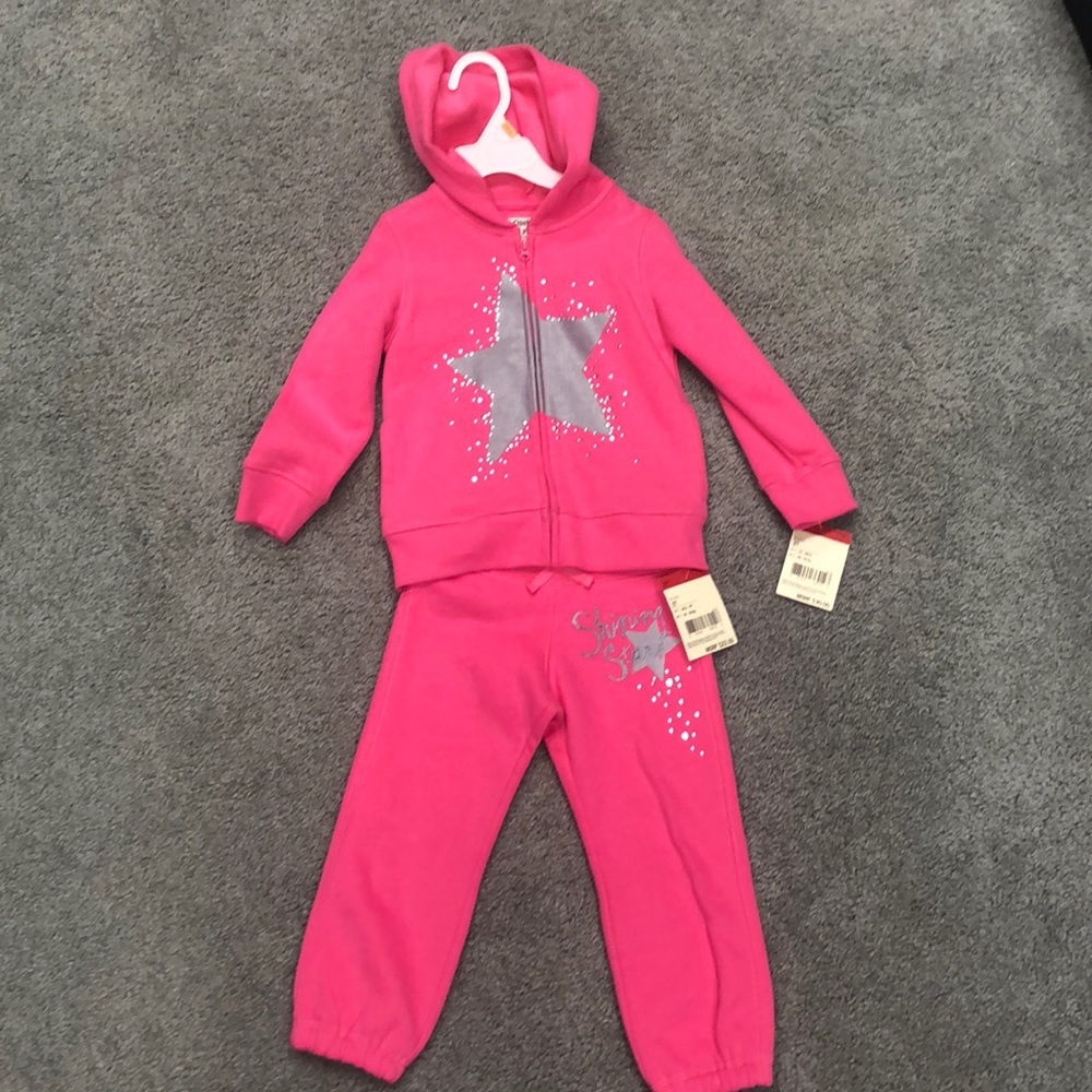 NWT OshKosh Fleece Jacket/Sweatpants Size 2T & 3T